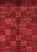 Checkered Red Modern Area Rugs