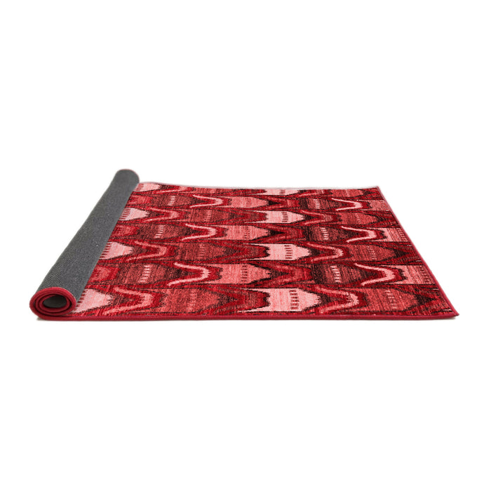 Abstract Red Modern Area Rugs