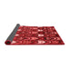 Abstract Red Modern Area Rugs