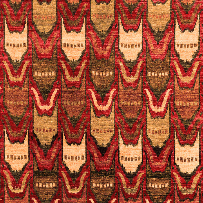 Machine Washable Abstract Orange Modern Area Rugs, wshabs4226org