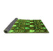 Sideview of Abstract Green Modern Rug, abs4226grn