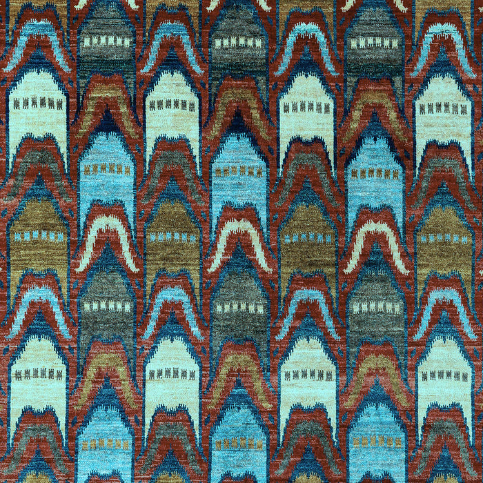 Abstract Light Blue Modern Rug, abs4226lblu