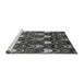 Sideview of Machine Washable Abstract Gray Modern Rug, wshabs4226gry