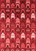 Abstract Red Modern Area Rugs