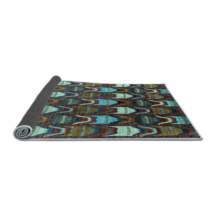 Sideview of Abstract Light Blue Modern Rug, abs4226lblu