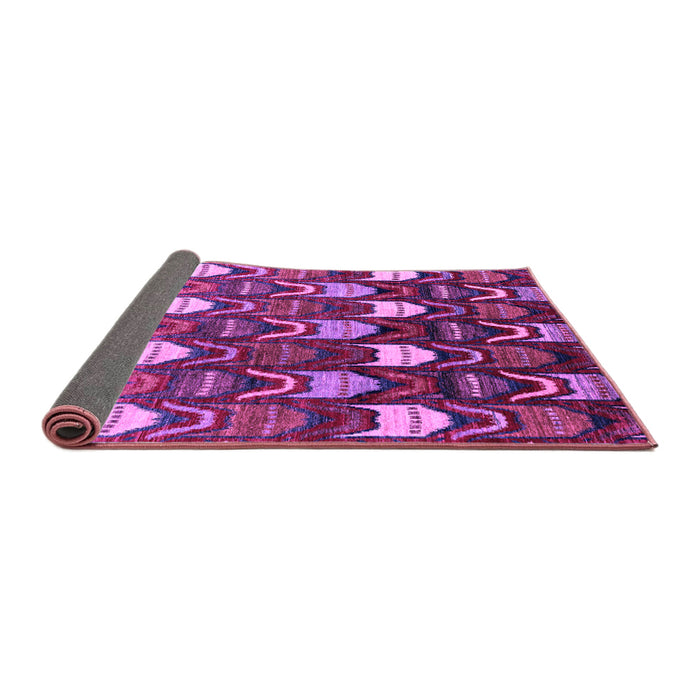 Sideview of Abstract Purple Modern Rug, abs4226pur