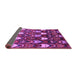 Sideview of Abstract Purple Modern Rug, abs4226pur