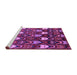 Sideview of Machine Washable Abstract Purple Modern Area Rugs, wshabs4226pur