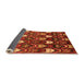 Sideview of Abstract Orange Modern Rug, abs4226org