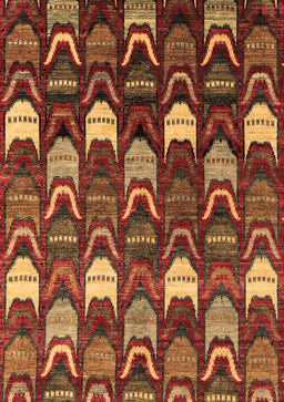 Abstract Brown Modern Rug, abs4226brn