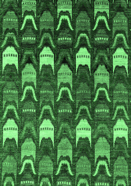 Abstract Emerald Green Modern Rug, abs4226emgrn