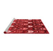 Modern Red Washable Rugs