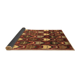 Sideview of Abstract Brown Modern Rug, abs4226brn