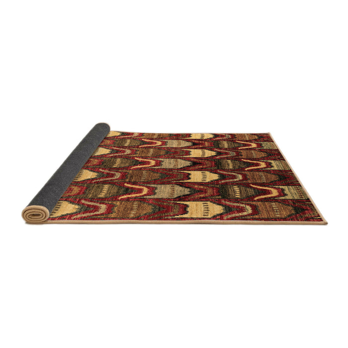 Sideview of Abstract Brown Modern Rug, abs4226brn