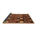 Sideview of Abstract Brown Modern Rug, abs4226brn