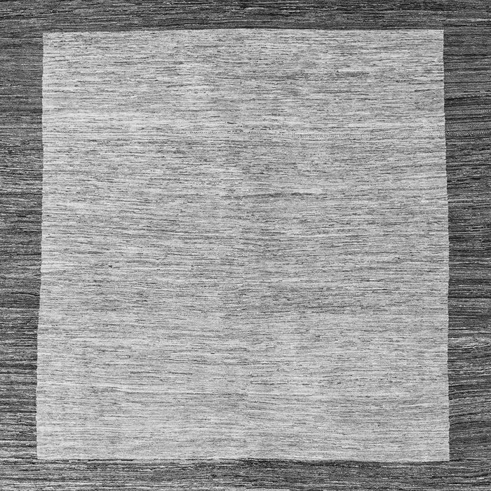 Square Abstract Gray Modern Rug, abs4227gry
