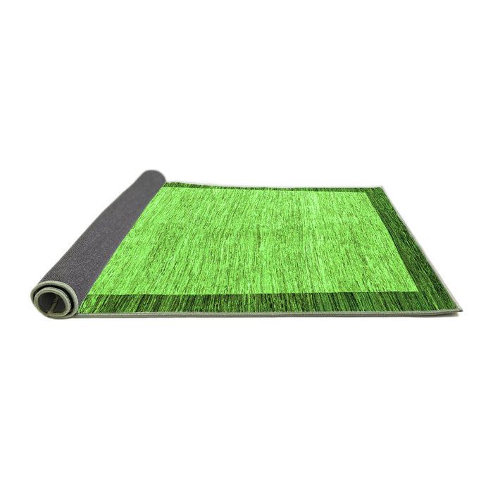 Sideview of Abstract Green Modern Rug, abs4227grn