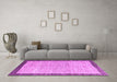 Machine Washable Abstract Purple Modern Area Rugs in a Living Room, wshabs4227pur