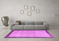 Machine Washable Abstract Purple Modern Rug, wshabs4227pur