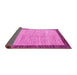 Sideview of Abstract Pink Modern Rug, abs4227pnk