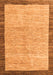 Machine Washable Abstract Orange Modern Area Rugs, wshabs4227org