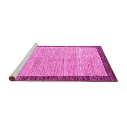 Sideview of Machine Washable Abstract Pink Modern Rug, wshabs4227pnk
