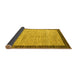 Sideview of Abstract Yellow Modern Rug, abs4227yw