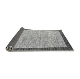 Sideview of Abstract Gray Modern Rug, abs4227gry