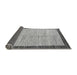 Sideview of Abstract Gray Modern Rug, abs4227gry