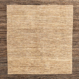 Square Abstract Light Brown Modern Rug, abs4227
