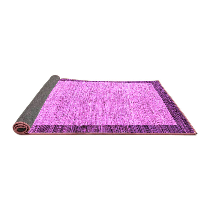 Sideview of Abstract Purple Modern Rug, abs4227pur