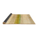 Sideview of Abstract Gold Solid Rug, abs4228