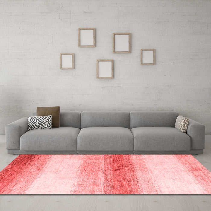 Modern Red Washable Rugs