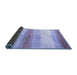 Sideview of Solid Blue Modern Rug, abs4228blu