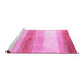 Sideview of Machine Washable Solid Pink Modern Rug, wshabs4228pnk