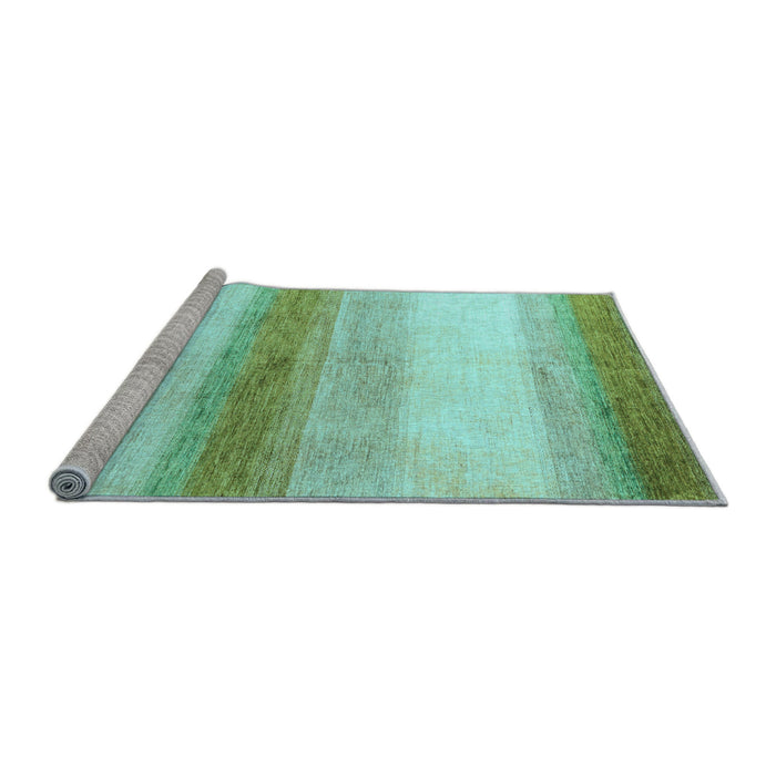 Sideview of Machine Washable Solid Light Blue Modern Rug, wshabs4228lblu