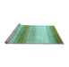 Sideview of Machine Washable Solid Light Blue Modern Rug, wshabs4228lblu