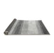 Sideview of Solid Gray Modern Rug, abs4228gry