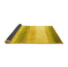 Sideview of Solid Yellow Modern Rug, abs4228yw