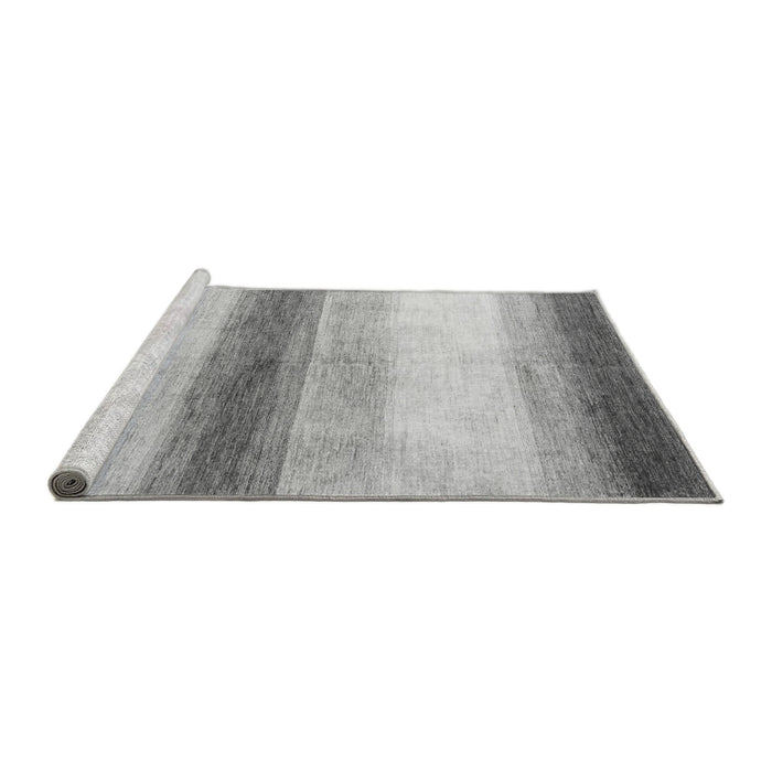 Sideview of Machine Washable Solid Gray Modern Rug, wshabs4228gry