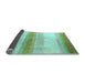 Sideview of Solid Light Blue Modern Rug, abs4228lblu