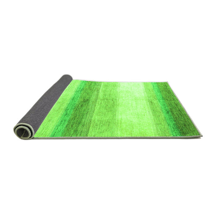 Sideview of Solid Green Modern Rug, abs4228grn