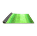 Sideview of Solid Green Modern Rug, abs4228grn