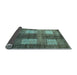 Sideview of Abstract Light Blue Modern Rug, abs4229lblu