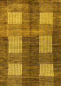 Abstract Yellow Modern Rug, abs4229yw