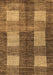 Machine Washable Abstract Brown Modern Rug, wshabs4229brn