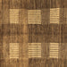 Square Abstract Brown Modern Rug, abs4229brn