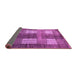 Sideview of Abstract Purple Modern Rug, abs4229pur