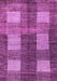 Machine Washable Abstract Purple Modern Area Rugs, wshabs4229pur