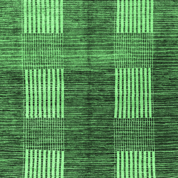 Machine Washable Abstract Emerald Green Modern Area Rugs, wshabs4229emgrn